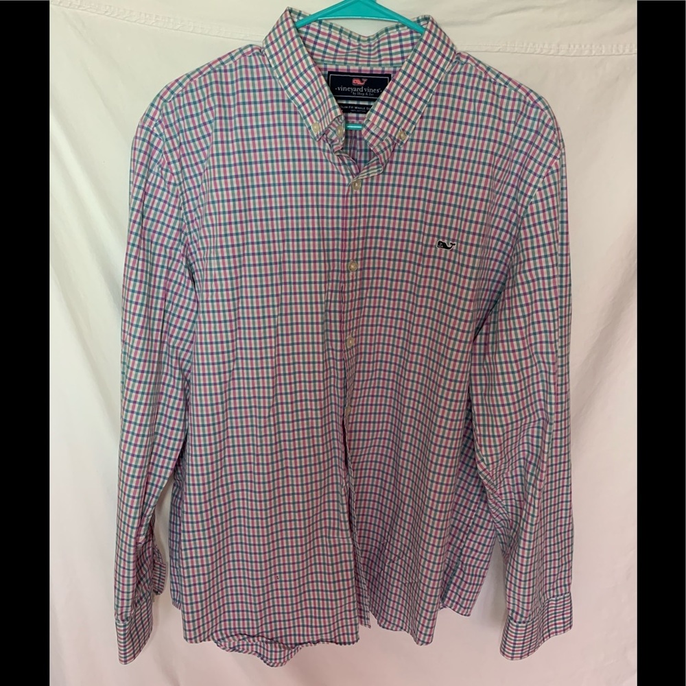 Vineyard Vines Pastel Long Sleeved Button Down